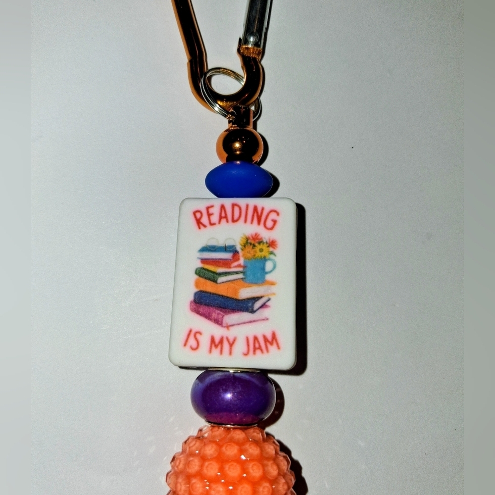 🧡 READING IS MY JAM - BAG CLIP
